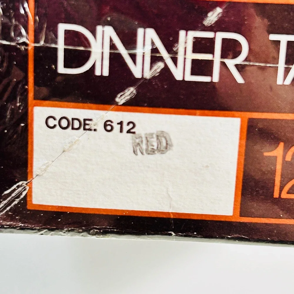 Columbia Brand 12 Inch Dinner Taper Candles Red 612 Unscented‎
